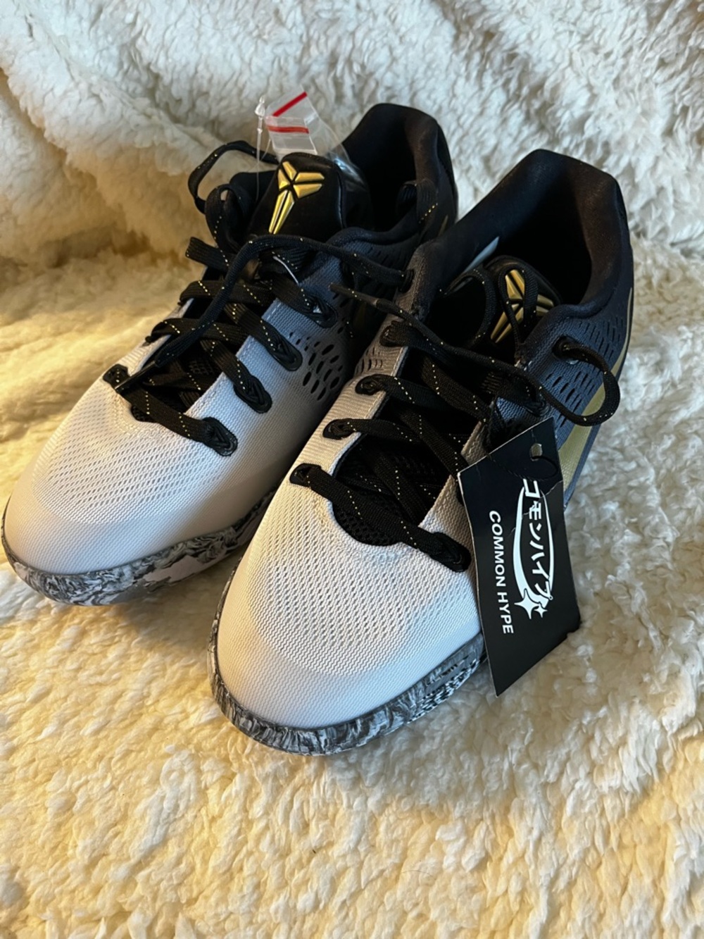Nike Kobe Gigi Women’s Athletic Shoes White Black Gold Accent